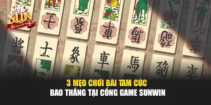 3 Mẹo Chơi Bài Tam Cúc Bao Thắng Tại Cổng Game SUNWIN