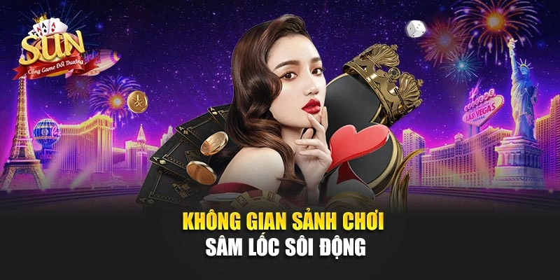 Không gian sảnh chơi sâm lốc sôi động